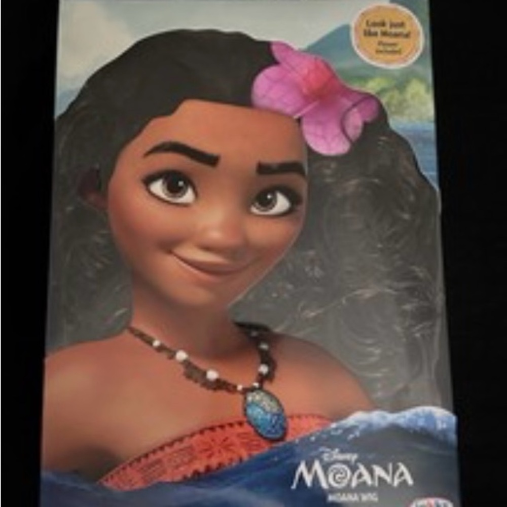 Disney Moana Kids Wig -size 7-8
